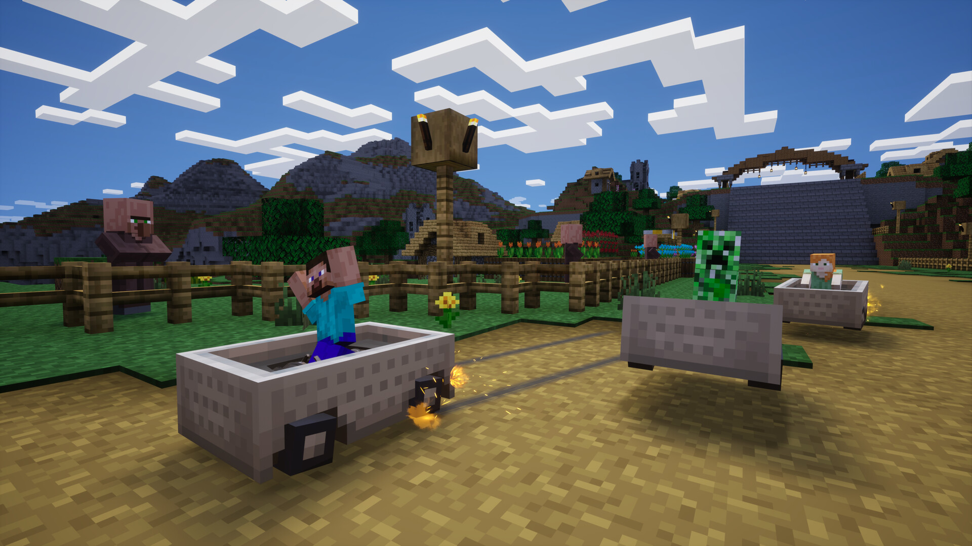 Sonic Racing: CrossWorlds набор Minecraft